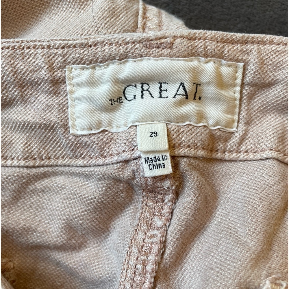 THE GREAT. Blush Ric Rac Cropped Pants - Picture 8 of 12